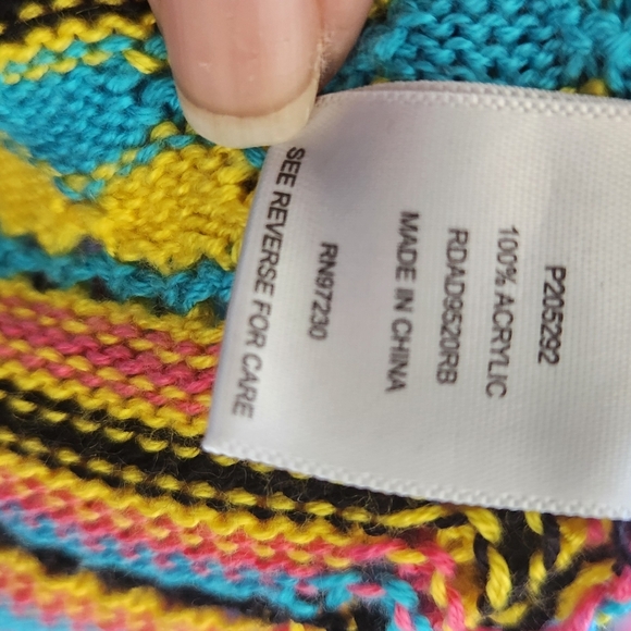 Cheri Crochet Mini Dress - Black/combo-EUC - Picture 6 of 6